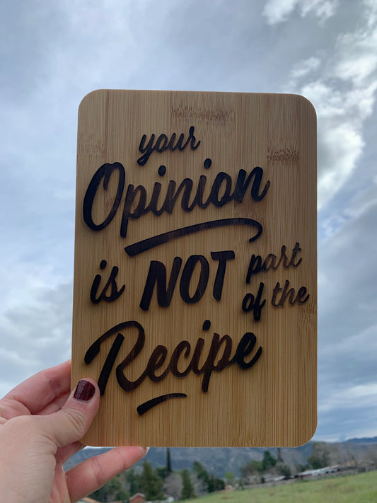 Advice Cutting Board