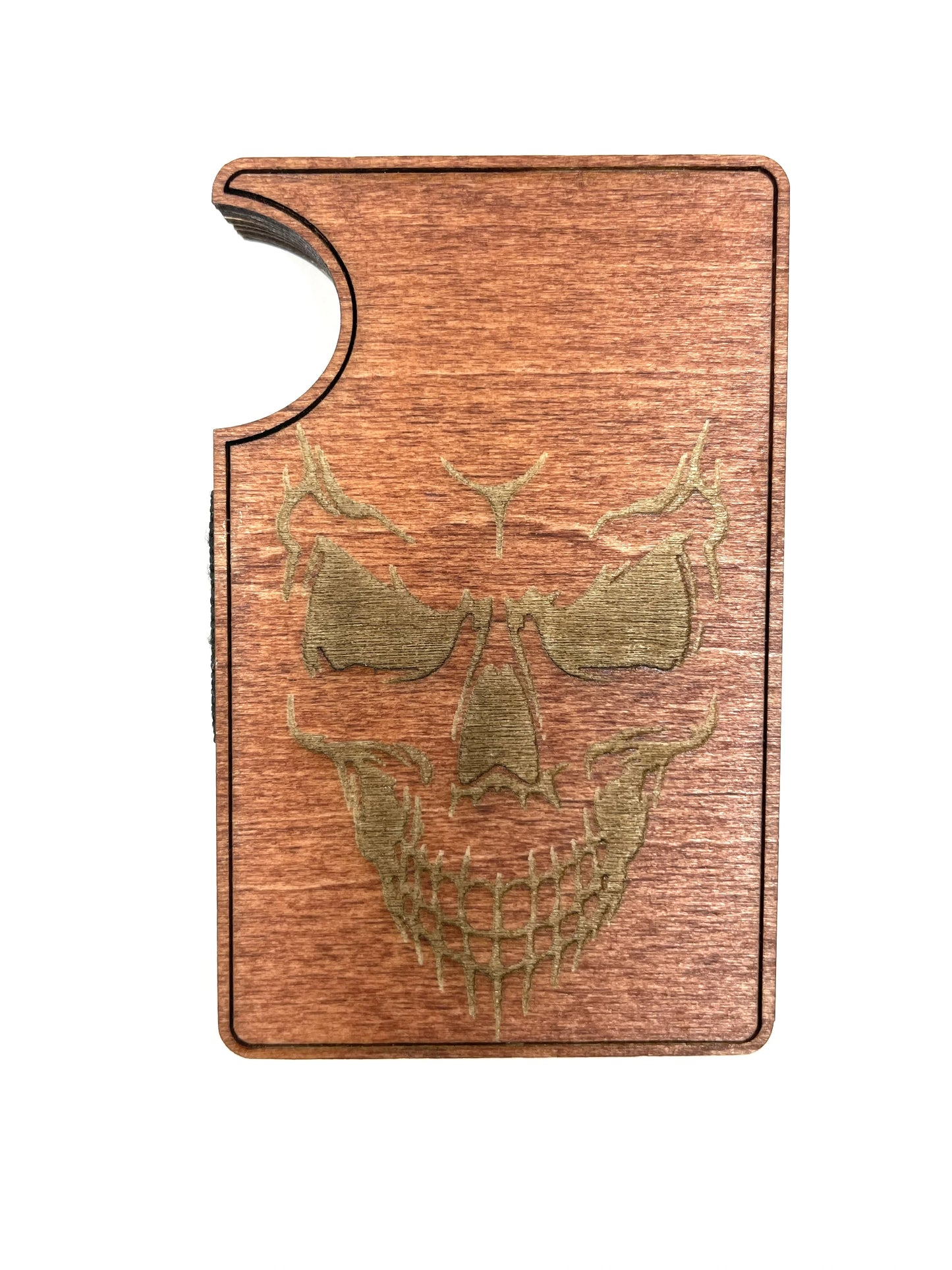 Wooden Skull Wallet