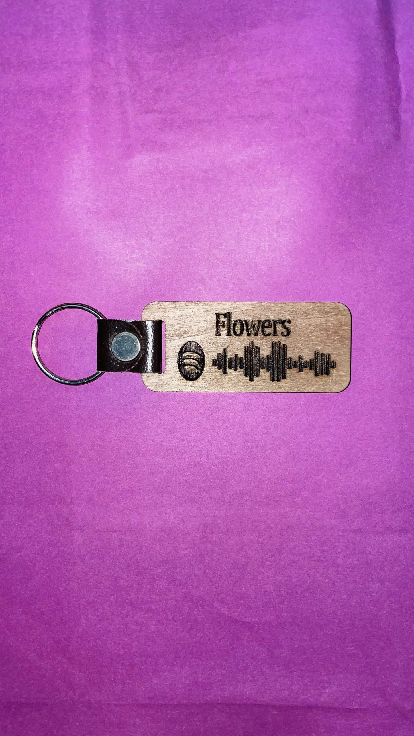 Keychain with Custom Spotify Code