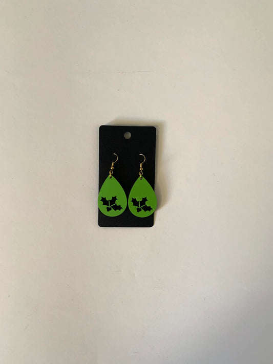 Mistletoe in Tear Earrings