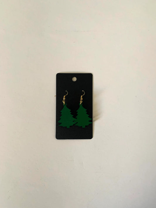 Christmas Tree Silhouette Earrings