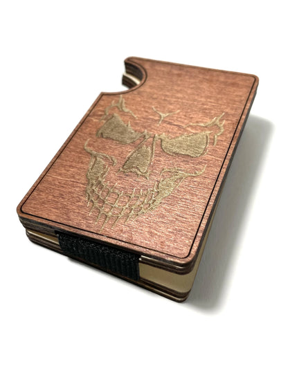 Wooden Skull Wallet