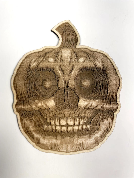 Skull Pumpkin Coaster